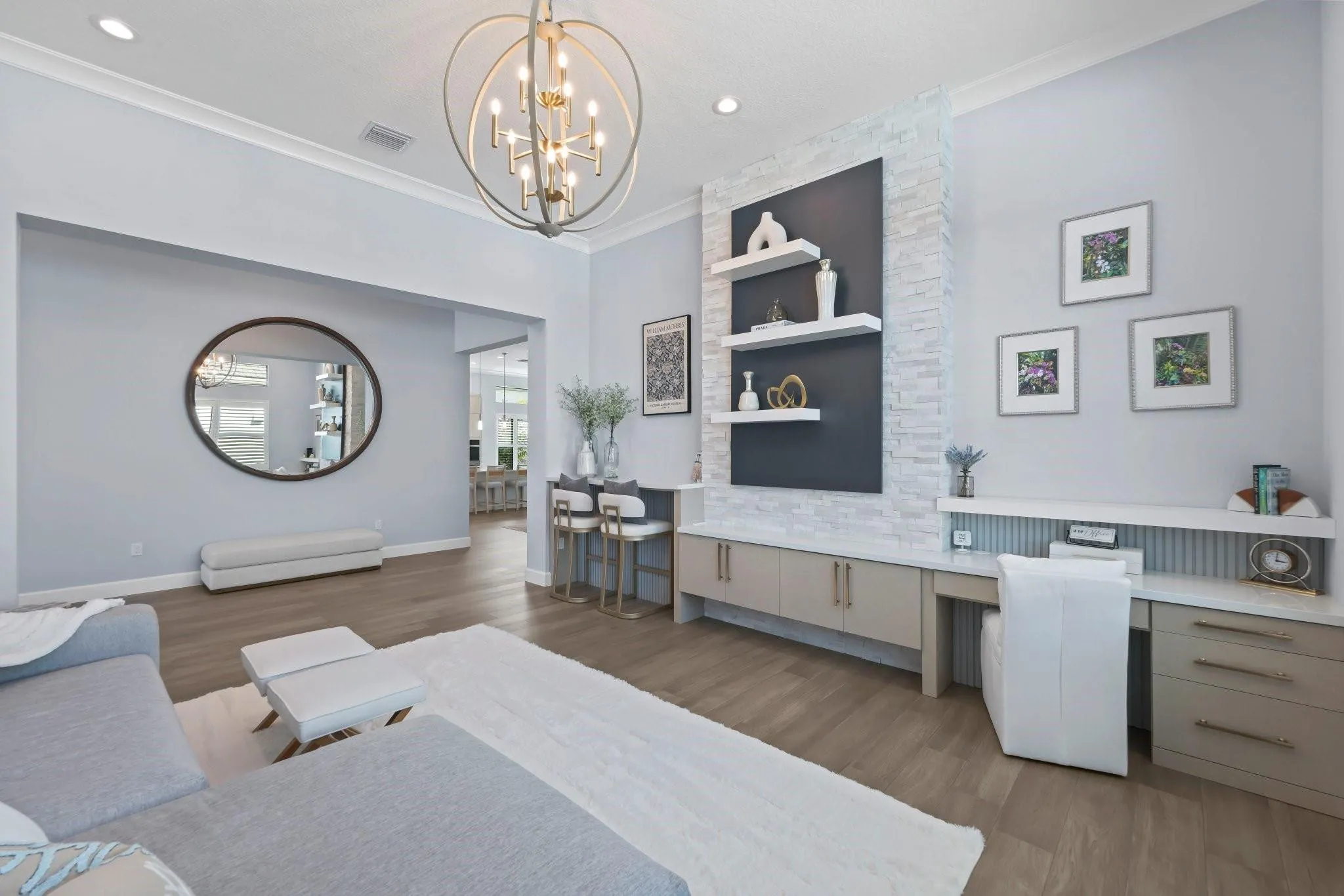 Built-ins and accent lighting