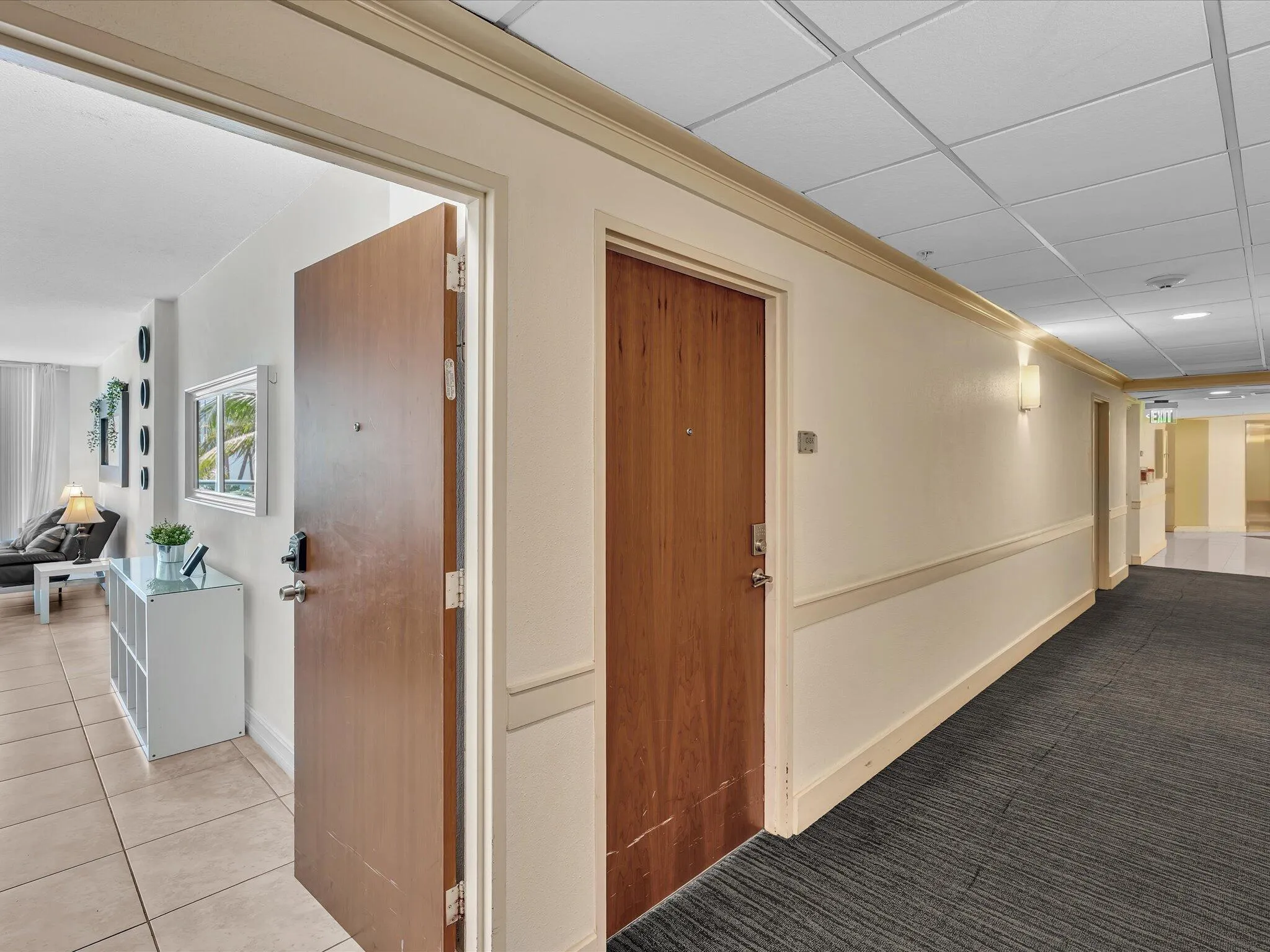 Hallway to the unit