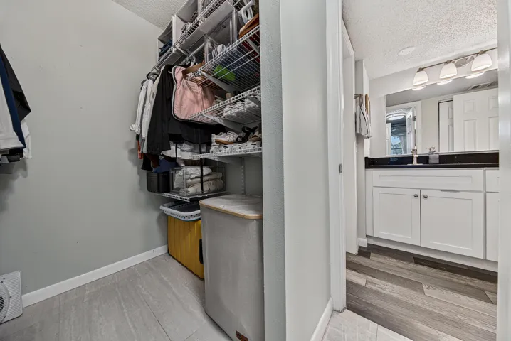 Built ins in walk in closet