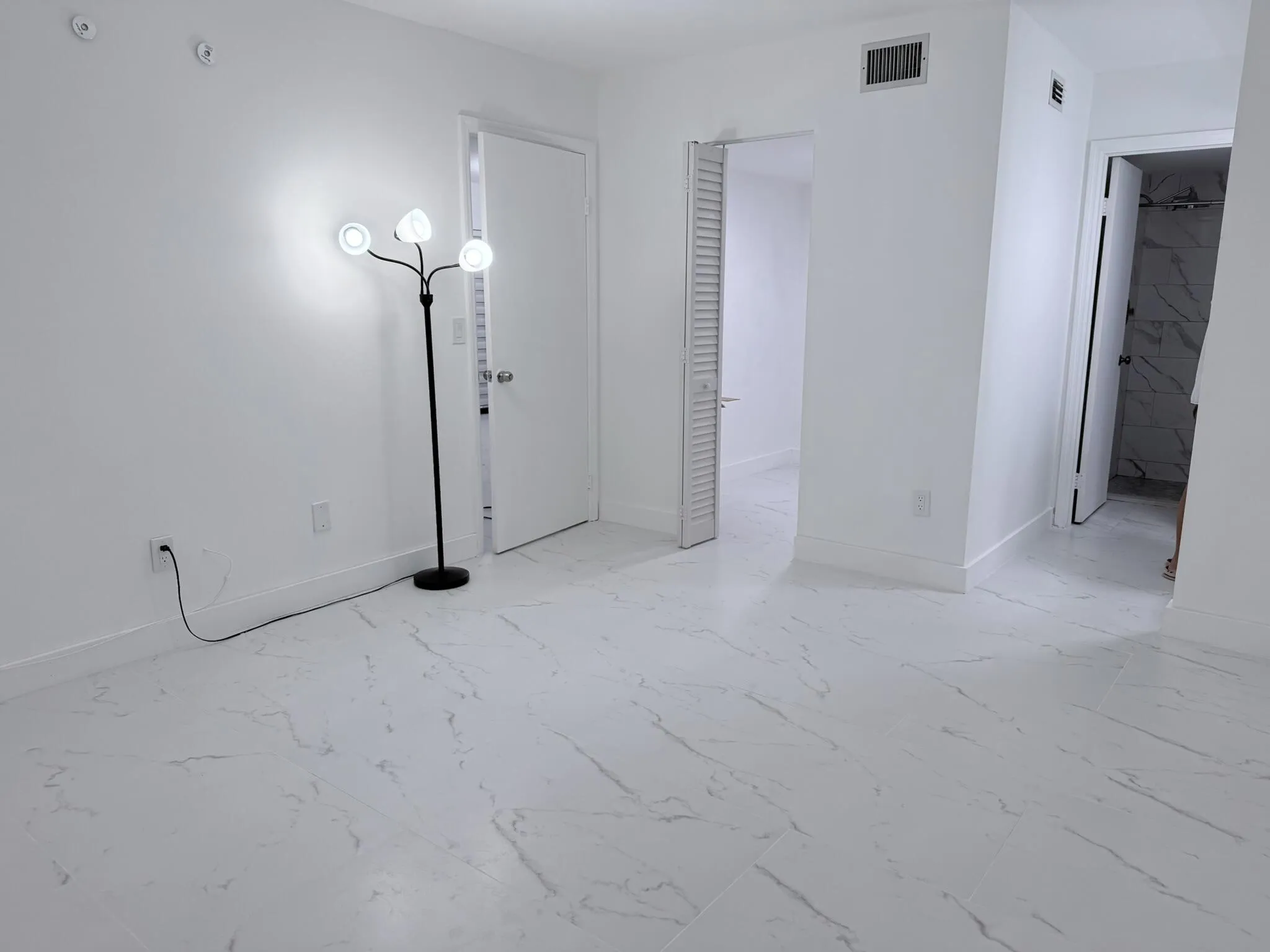 Master bedroom has an ample walk-in closet