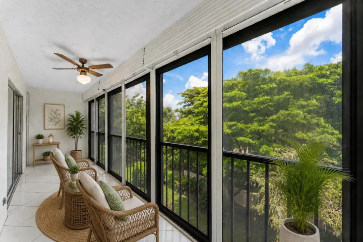 Screened-In Balcony (Virtually Staged)
