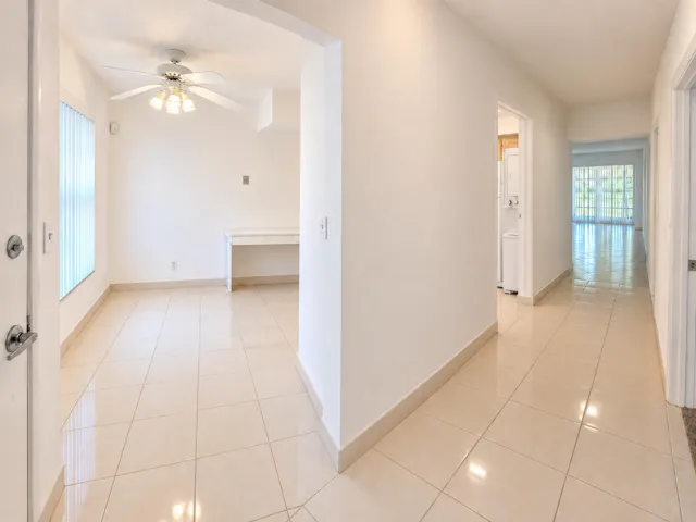 Wide angle view upon entering