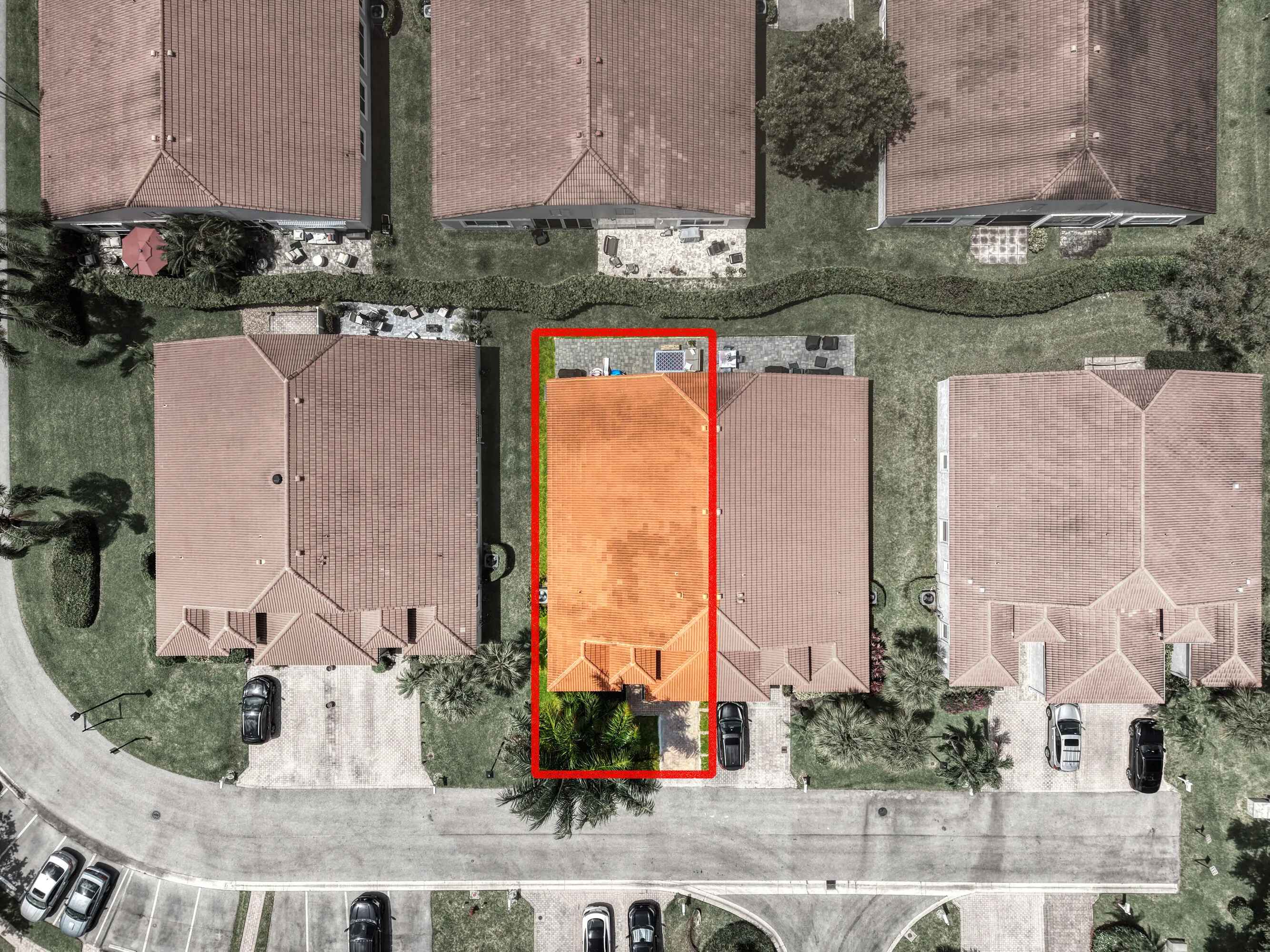 Aerial View of the Home and Lot