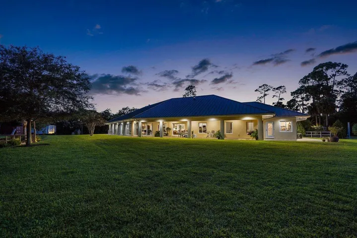 Twilight Backyard