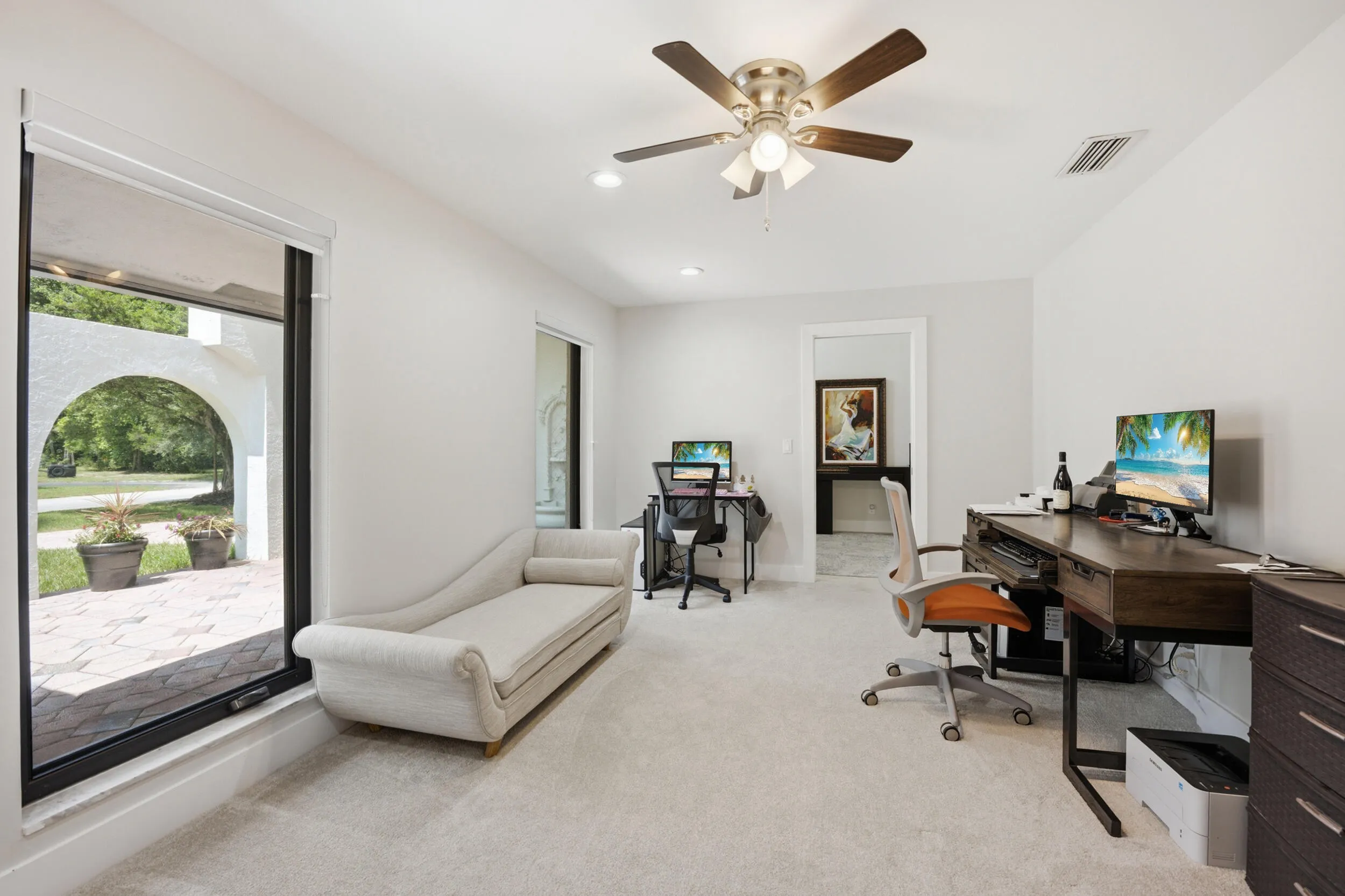 4th bedroom used as office