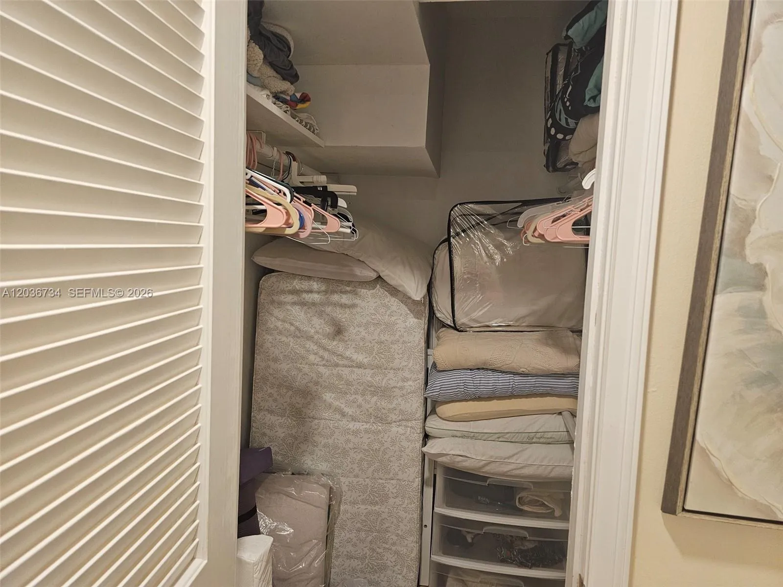 Primary closet