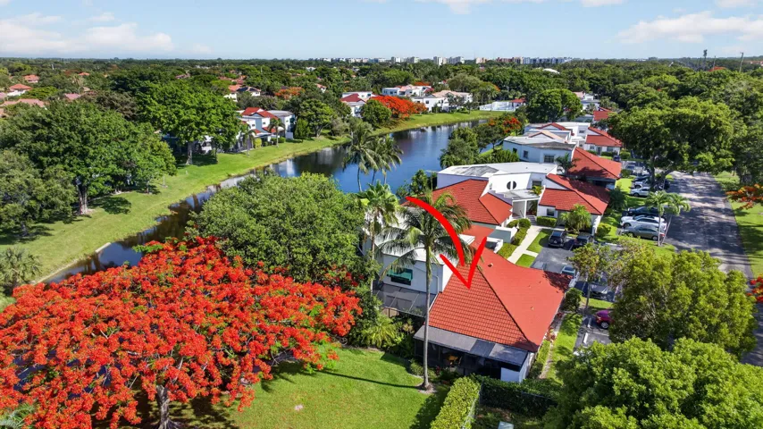 Aerial View of Home & Backyard