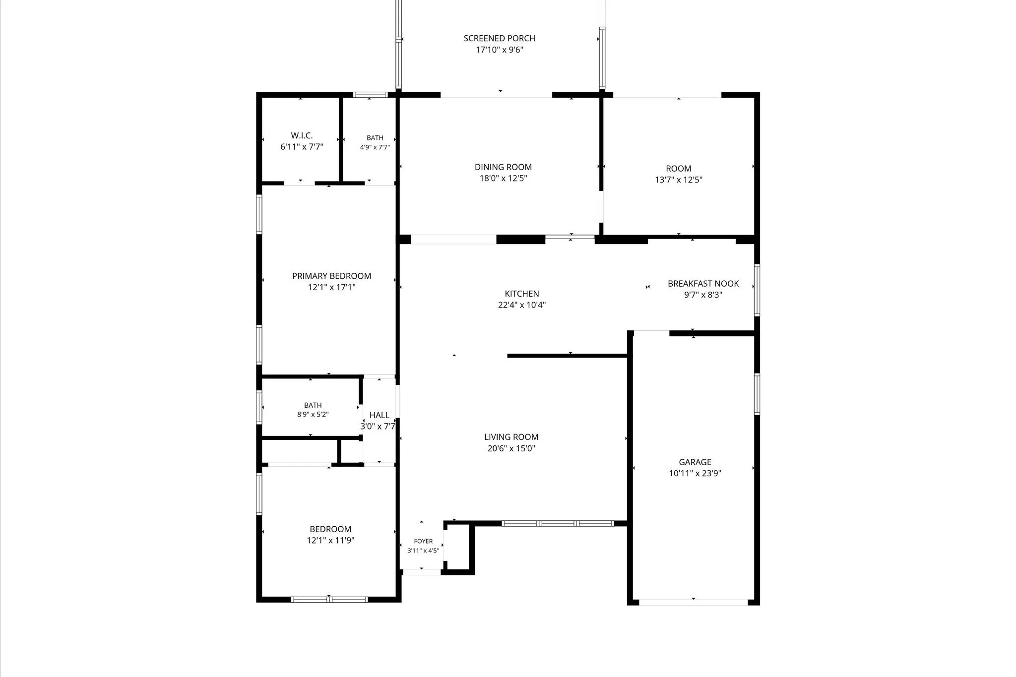38-2D Floor Plan for 7198 Pine Forest Ci