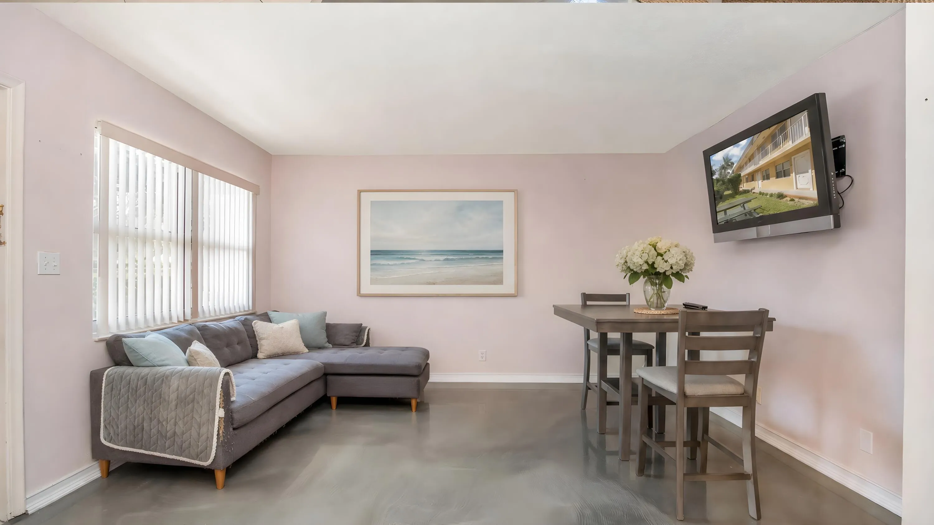 Living Room - Natural light streams through the windows