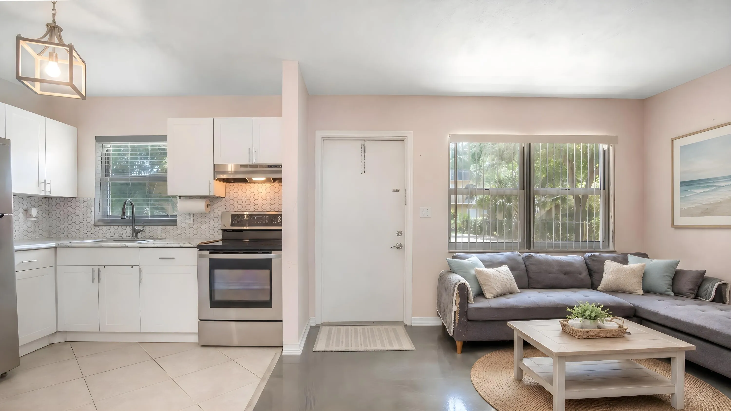 Family Room - Spacious living area with neutral paint.