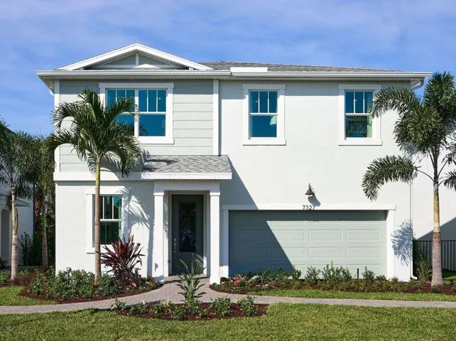 Stock photos represent builder's floorplan