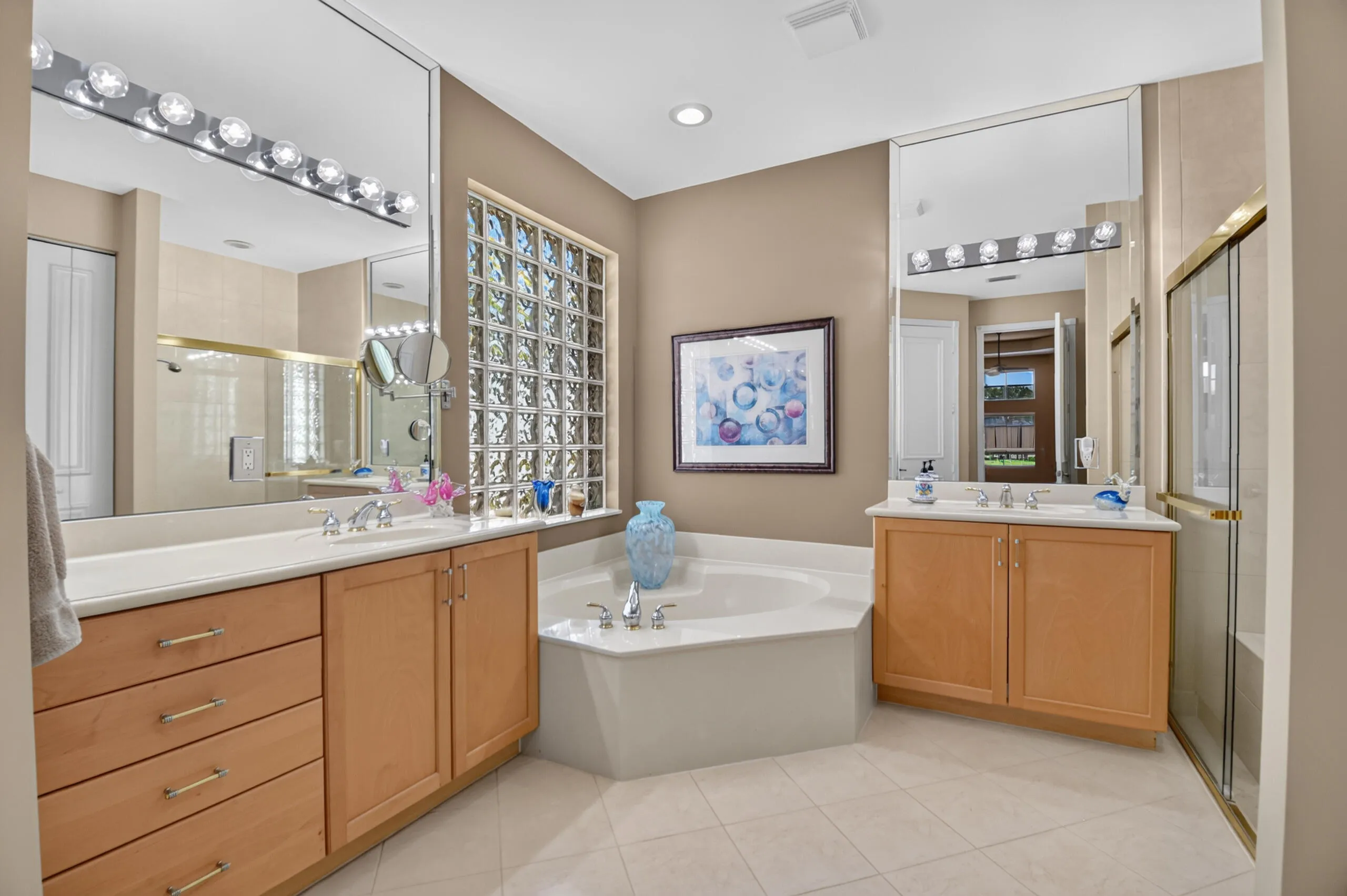 While it does not currently have a closet, there is ample space to add one.