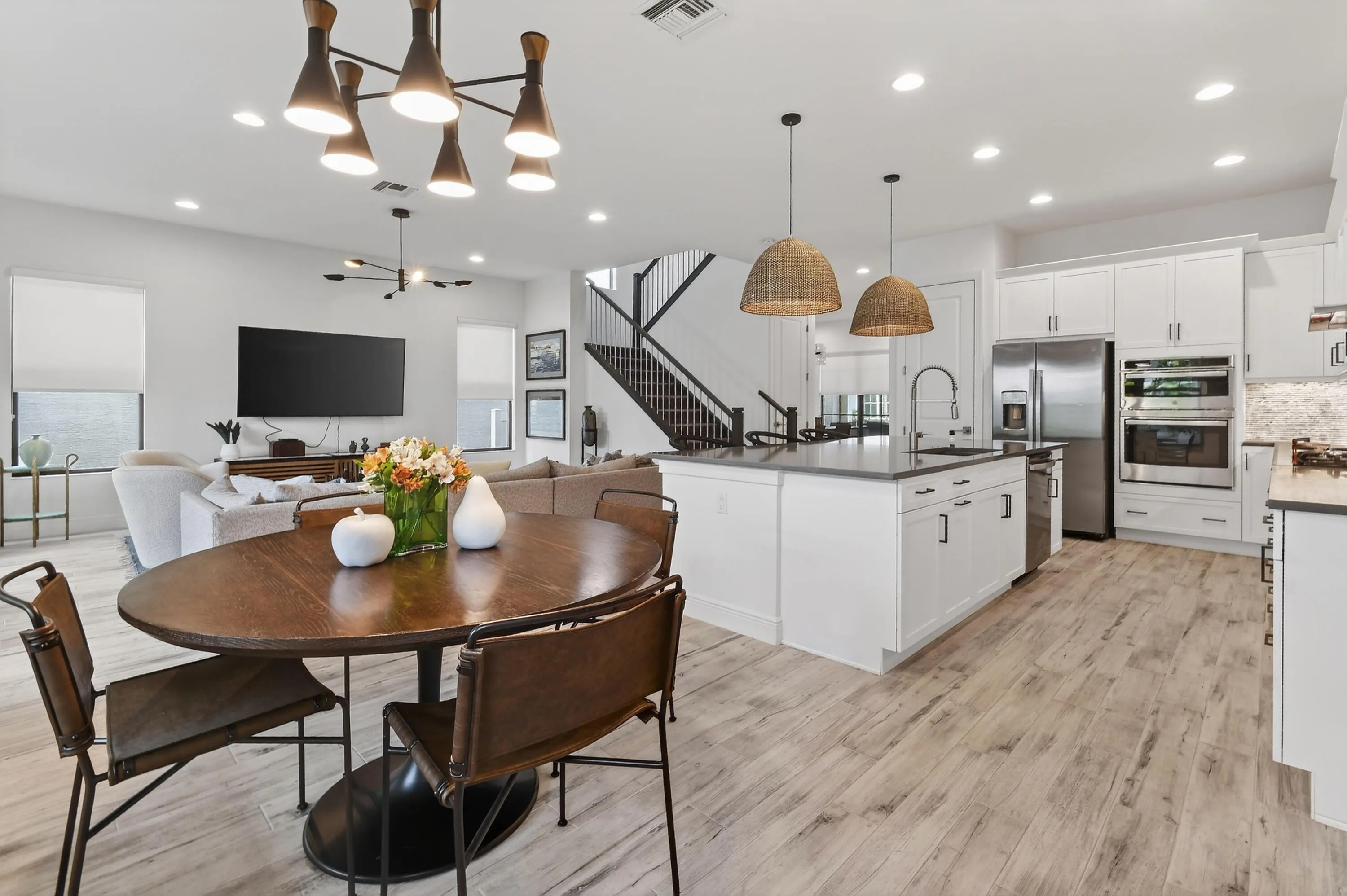 Bright casual dining space connected to the kitchen and family room for effortless flow.