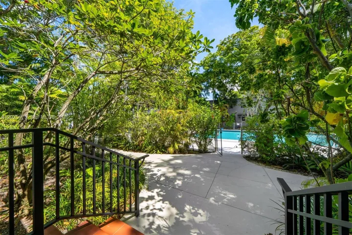 Back-door access to the pool