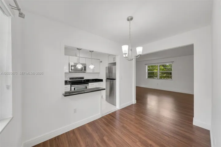 Spacious living & dining spaces