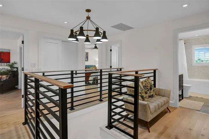 landing at top of stairs and entry to bedrooms