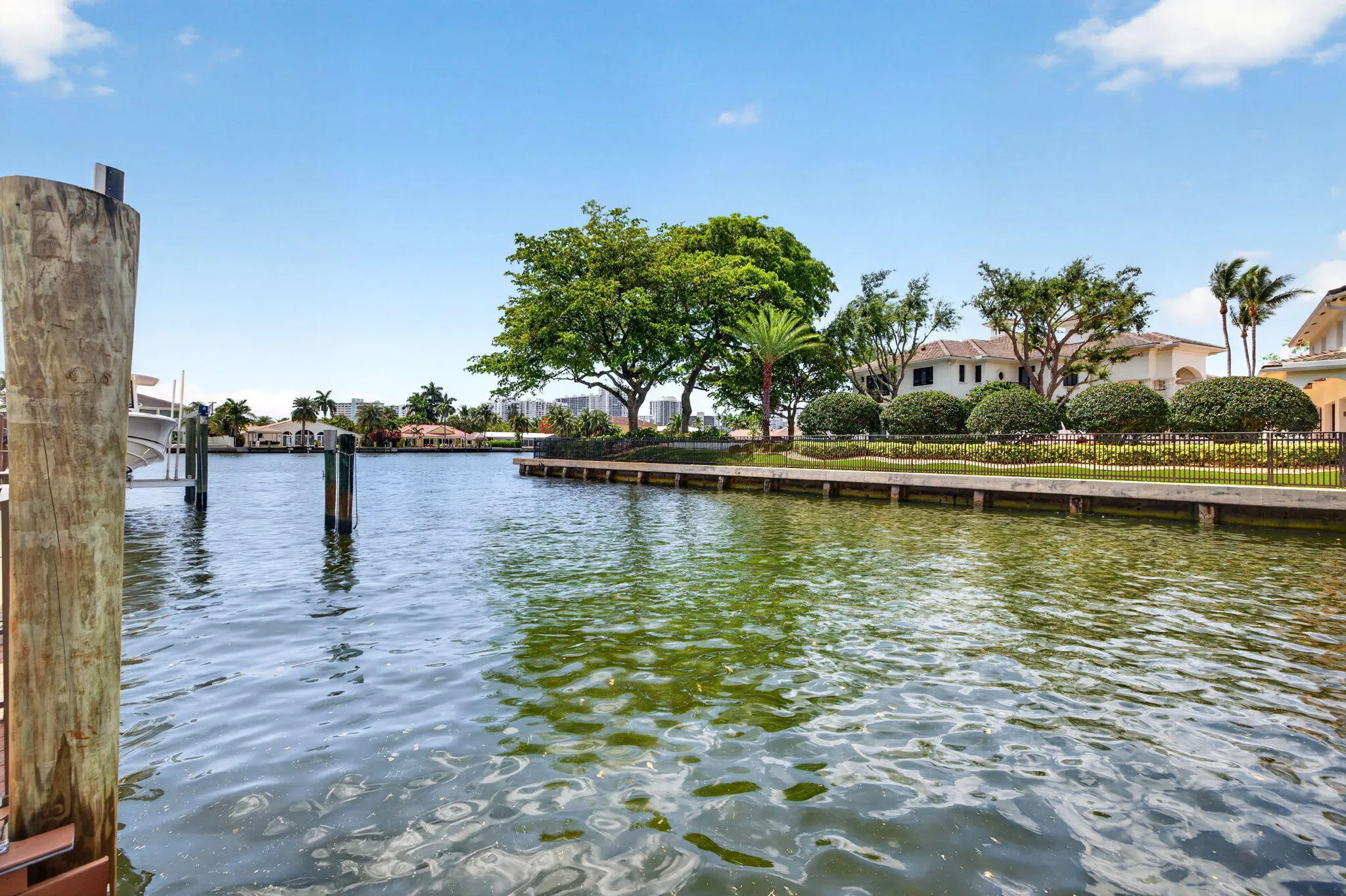 Open waterway views highlight the home’s boating-oriented location and desirable canal frontage.