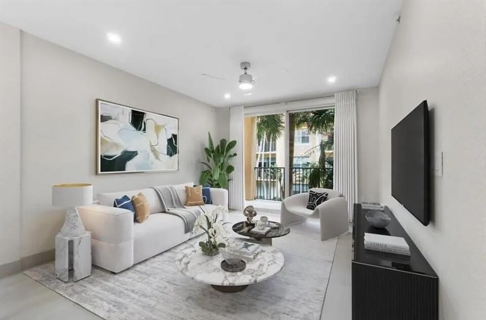 14 - Staged living room
