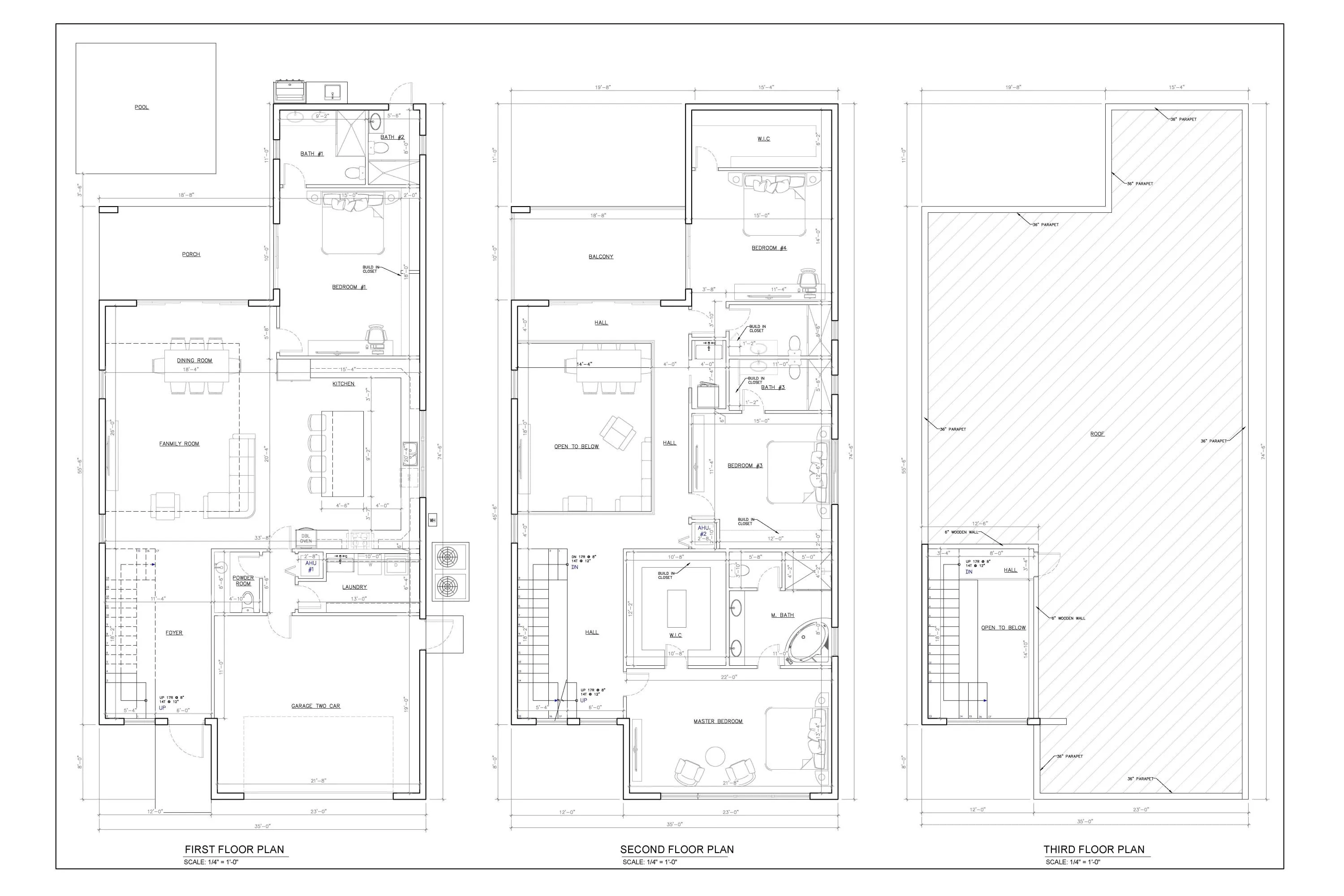 (6) FLOOR PLANS 244 31st St WPB