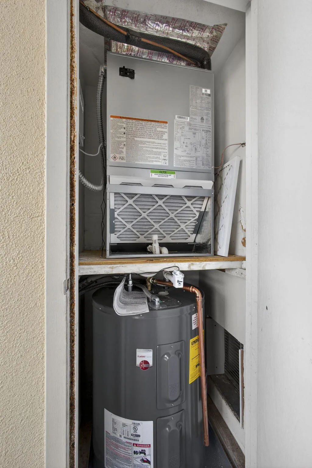 Brand new water heater and air conditioning system