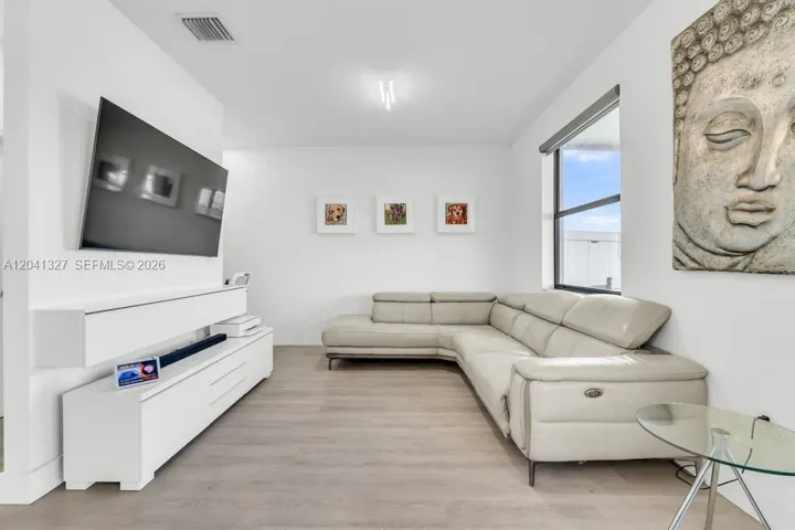 Bonus space that can be used as a fourth bedroom, family room, office, or guest room.