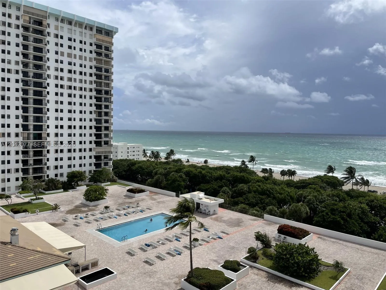 Ocean and pool deck