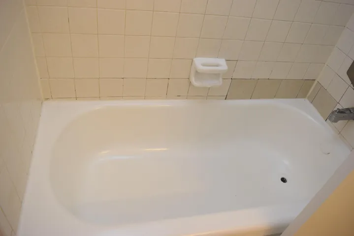 Tub in bathroom