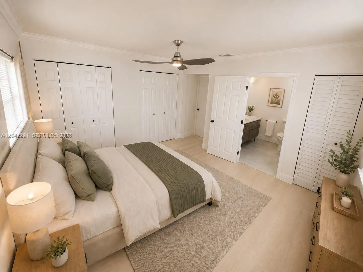 Master Bedroom/Digitally staged
