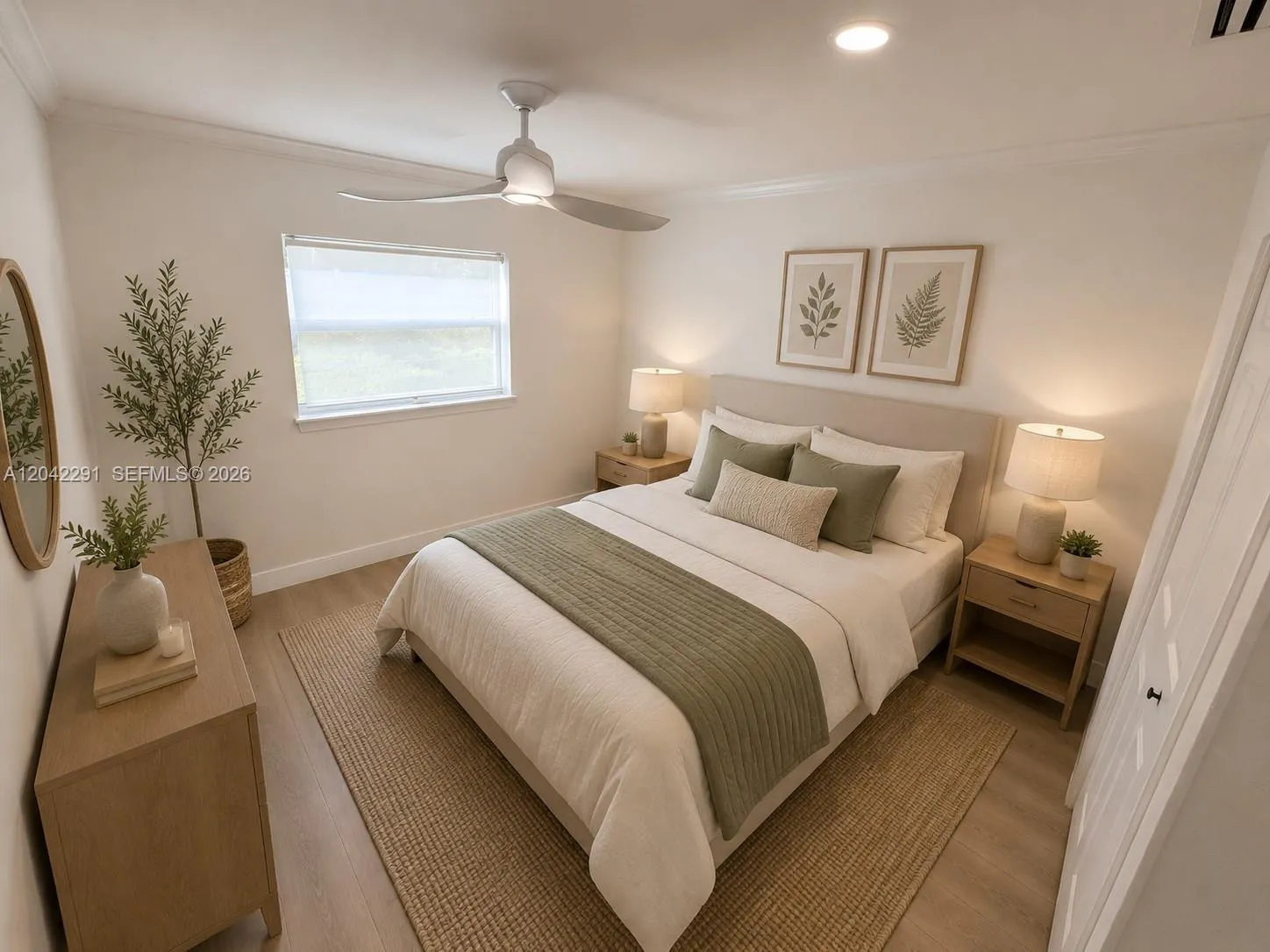 2nd Bedroom/Digitally staged