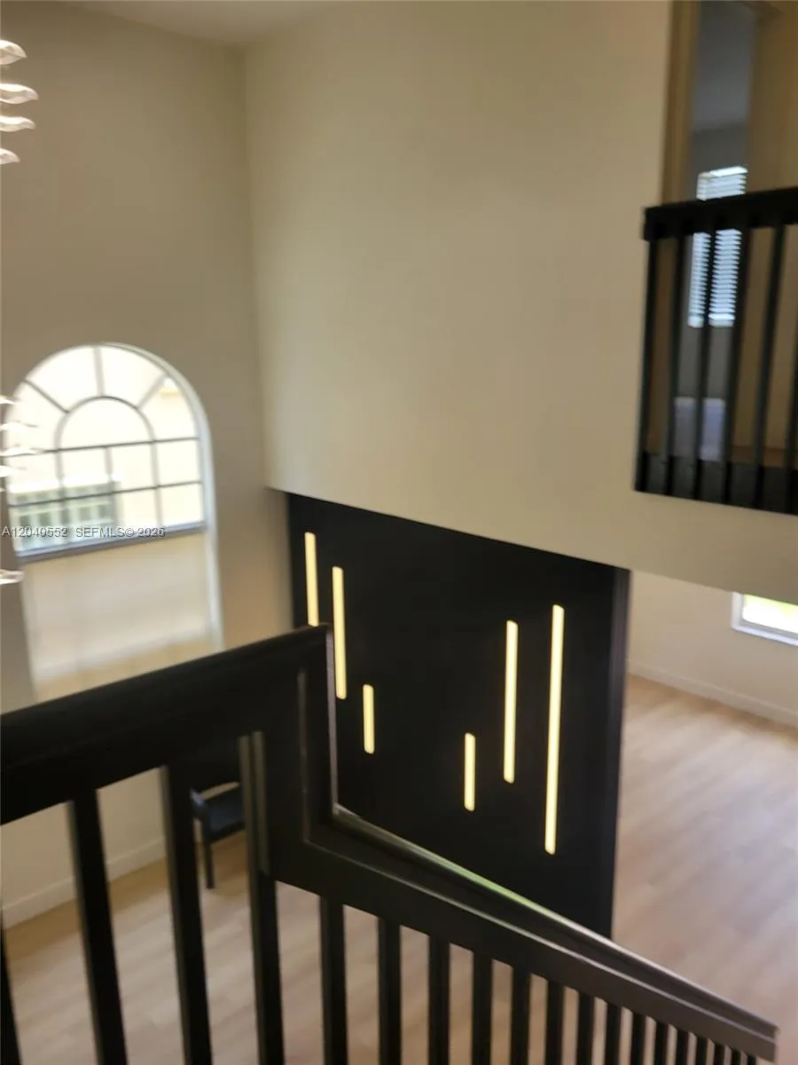 View from Upstairs into Living Room