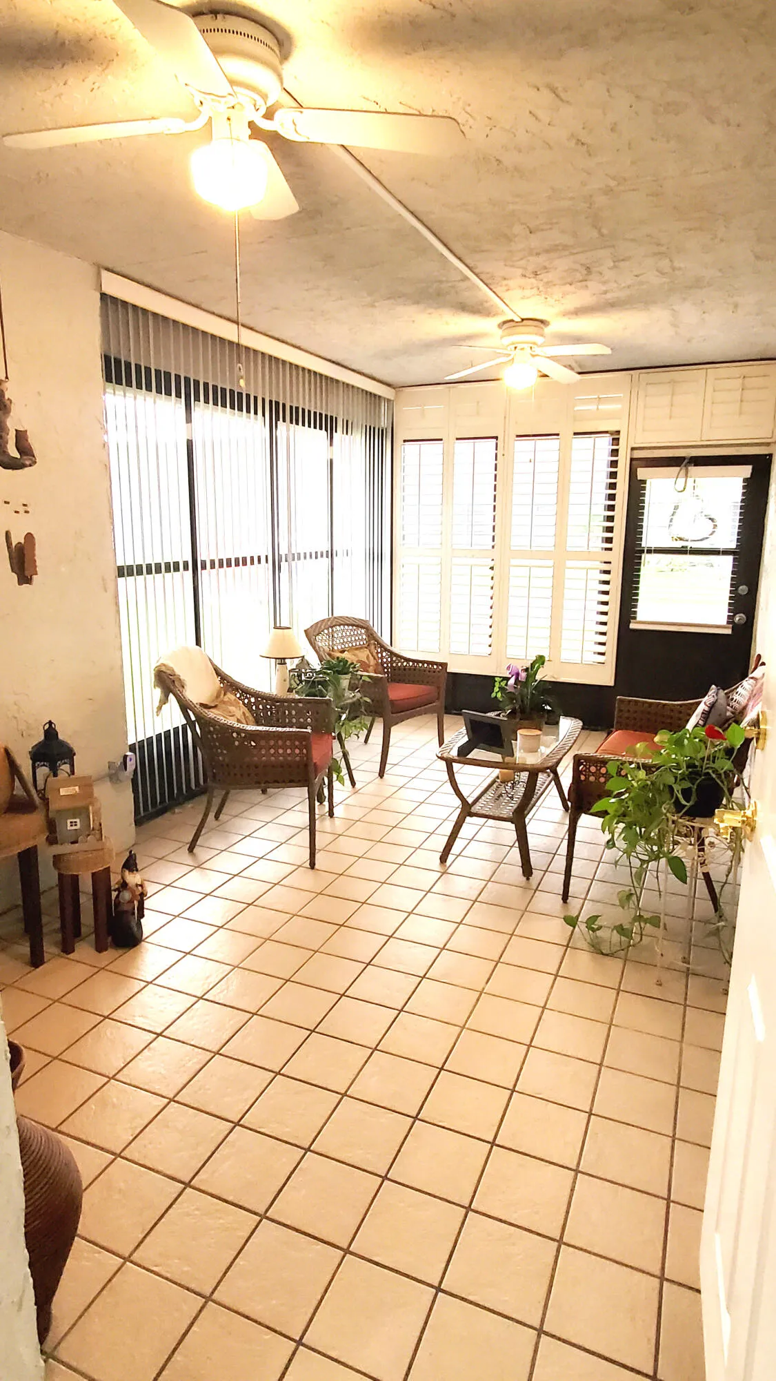Front Entry is a closed in porch