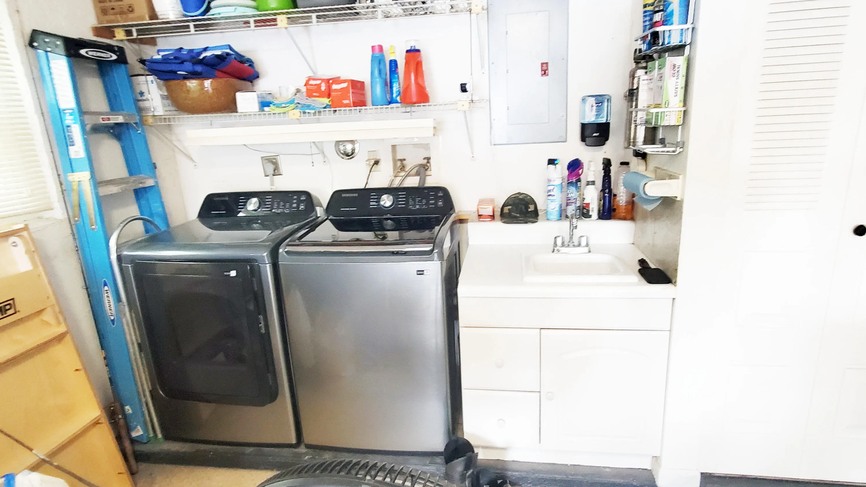 Laundry with sink in your garage