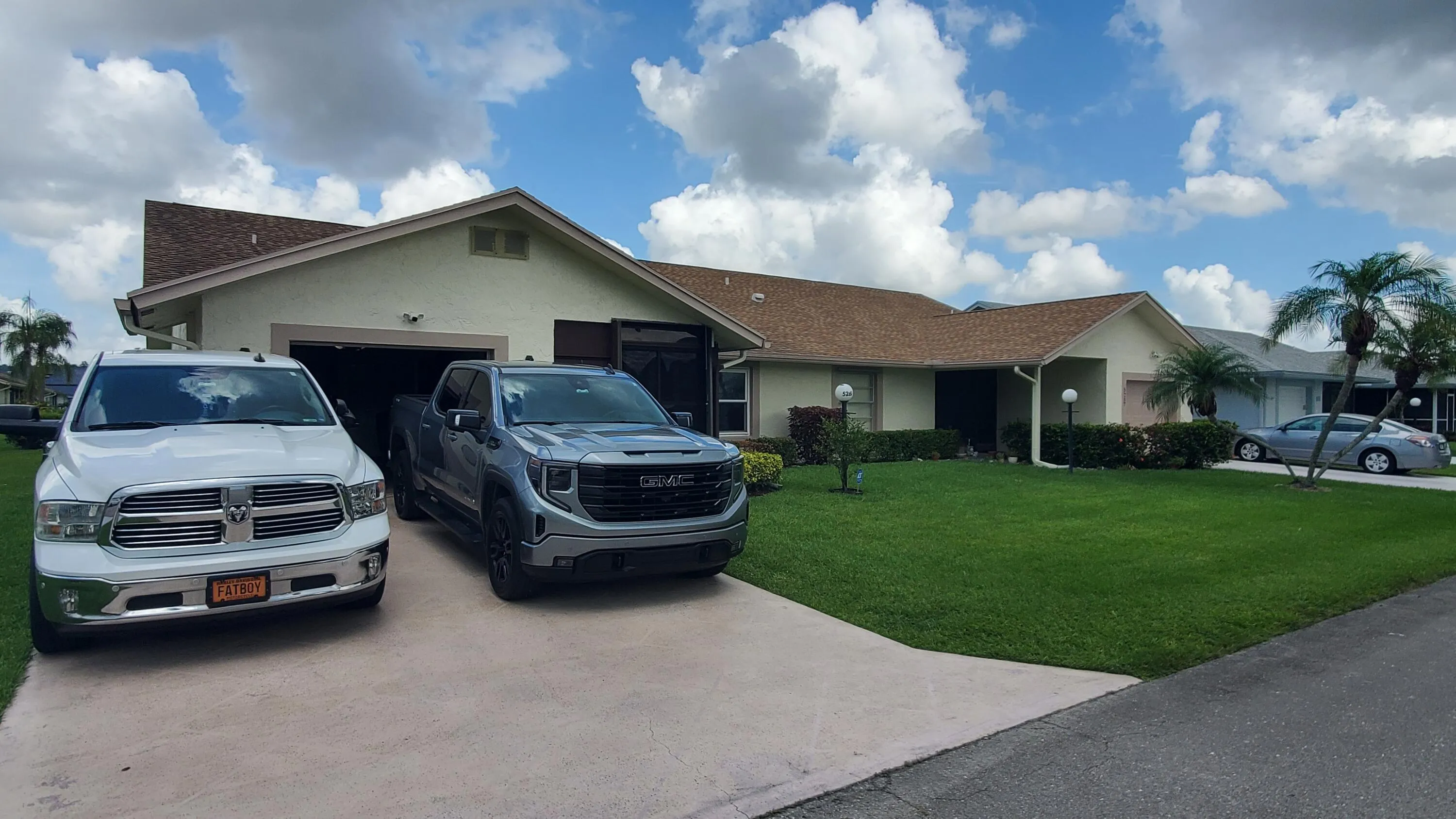 Room for 2 vehicles plus a 1 car garage