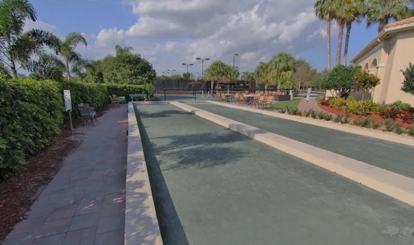 2 bocce courts