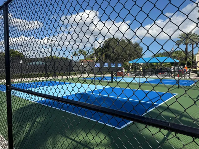 Valencia Palms is a very active pickle ball community
