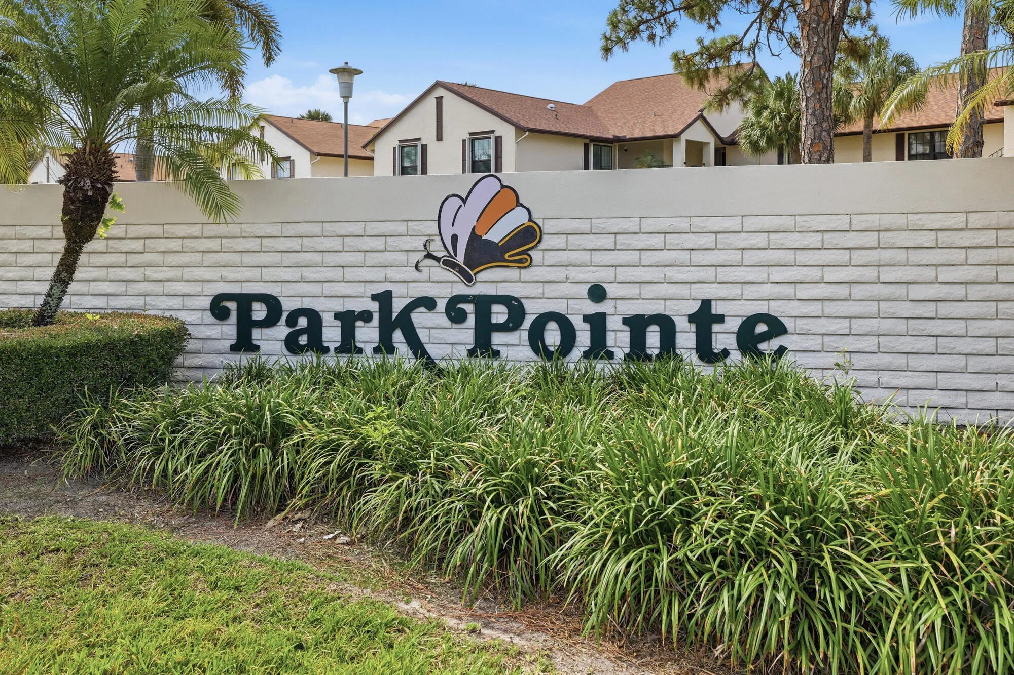 Park Point entry sign to community