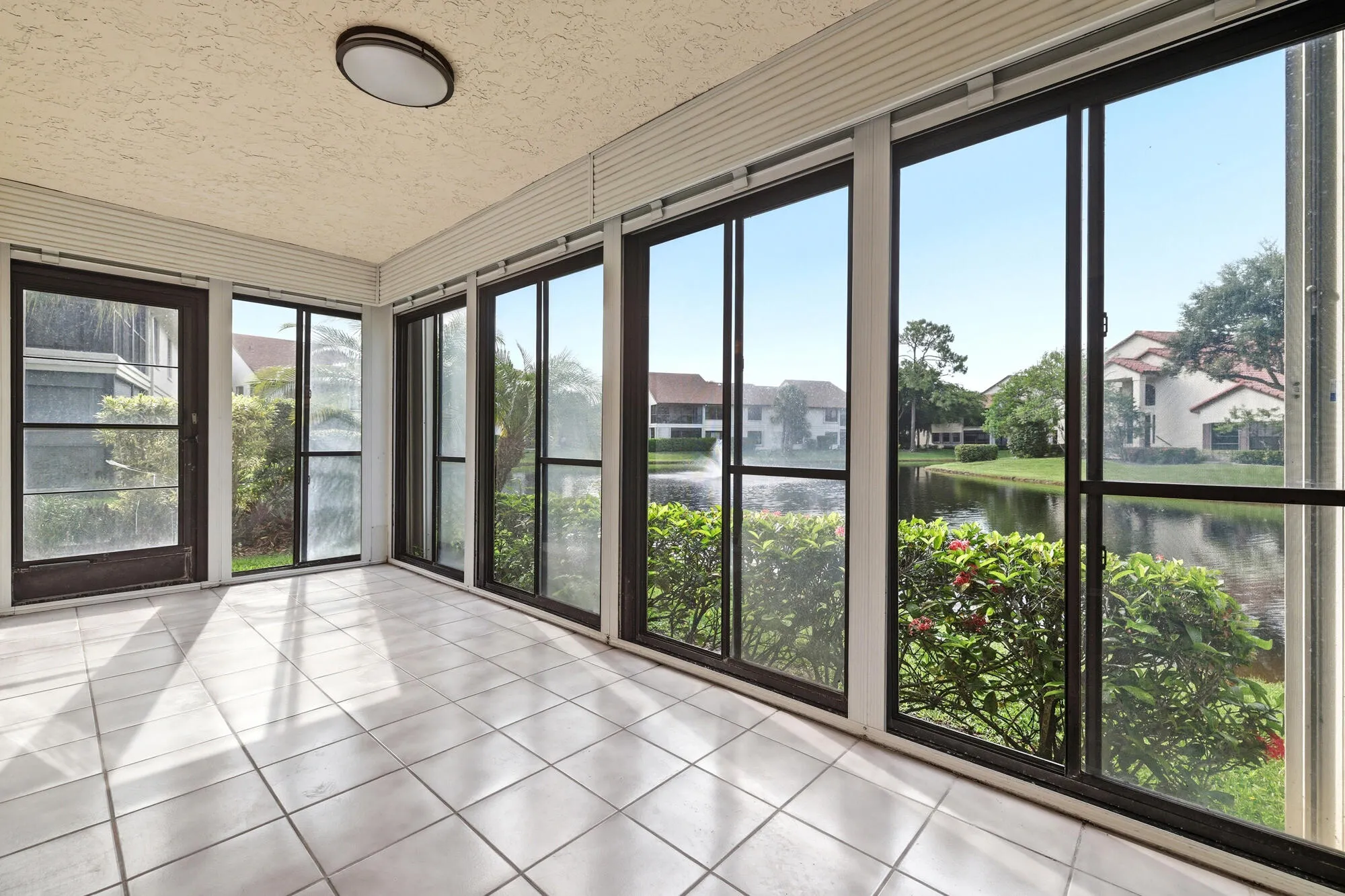 peaceful pation with waterviews