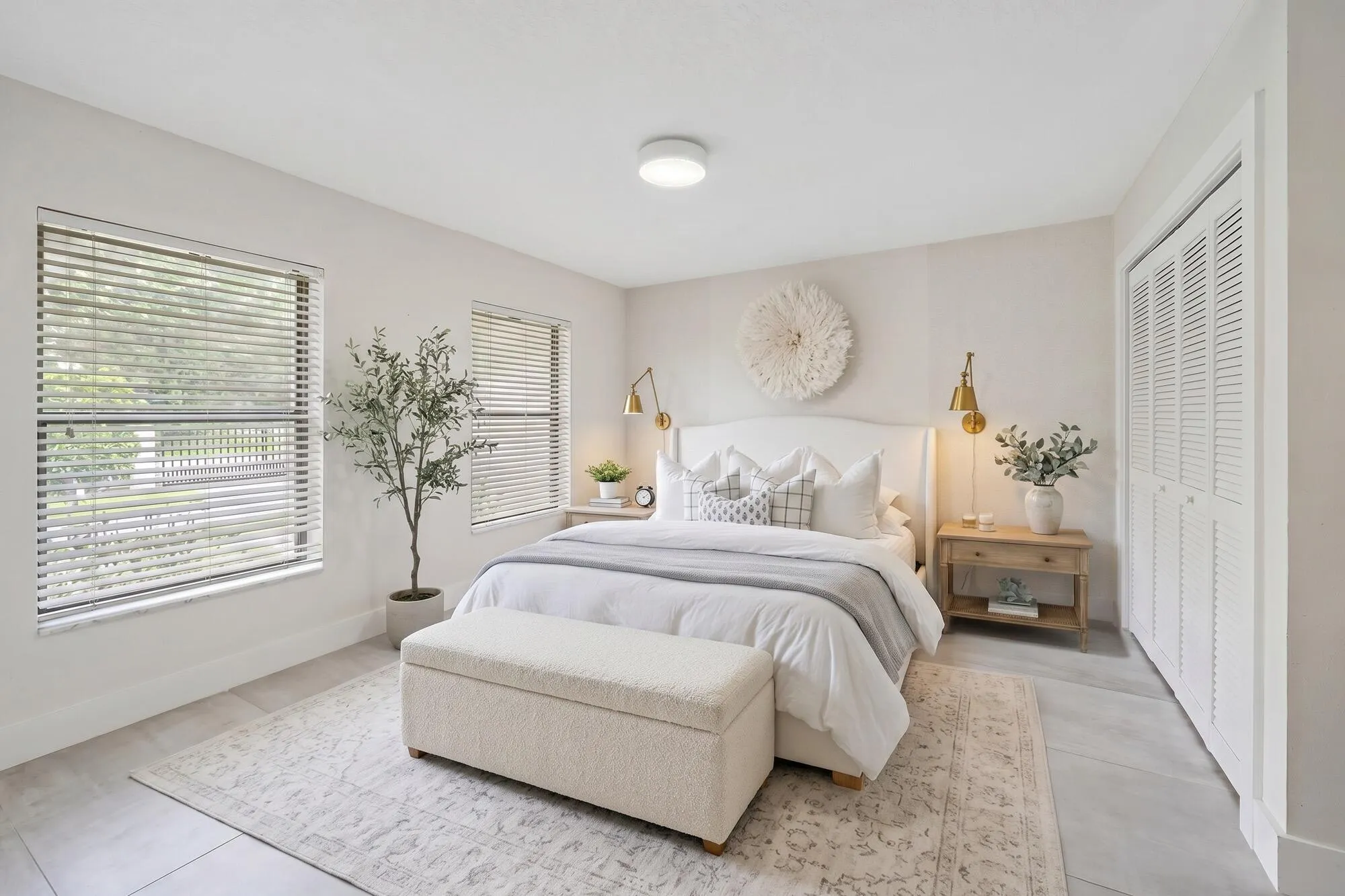 AI rendering of Office as a bedroom