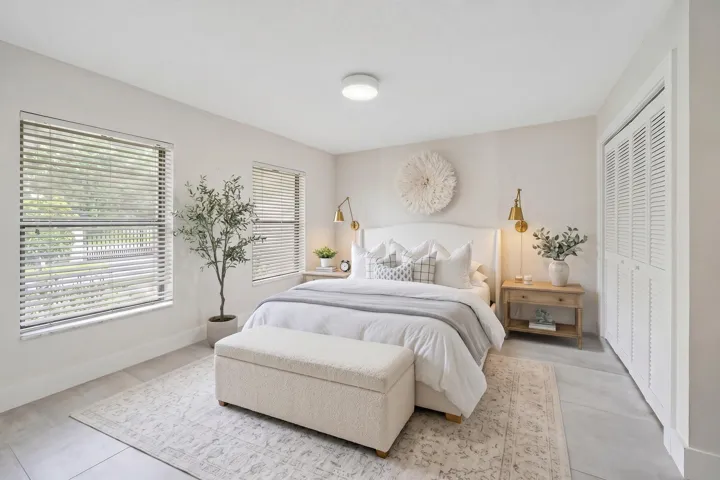 AI rendering of Office as a bedroom