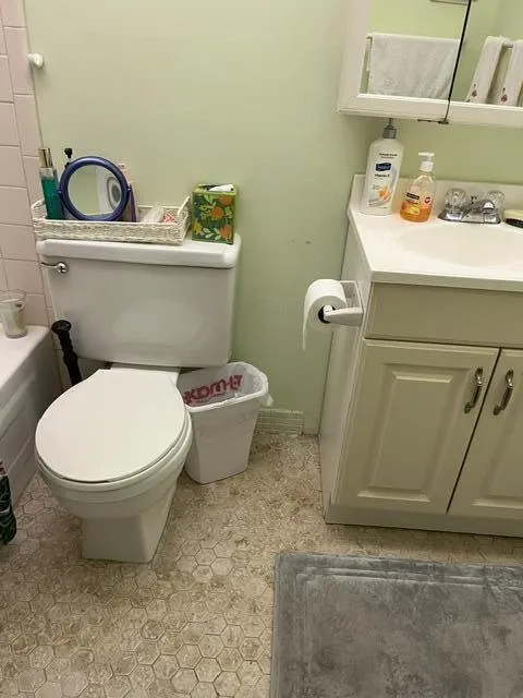 Main Bathroom, Tub & Shower