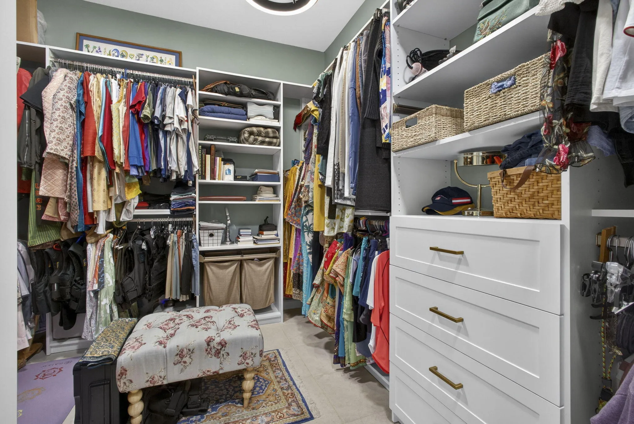 Custom closet in Primary