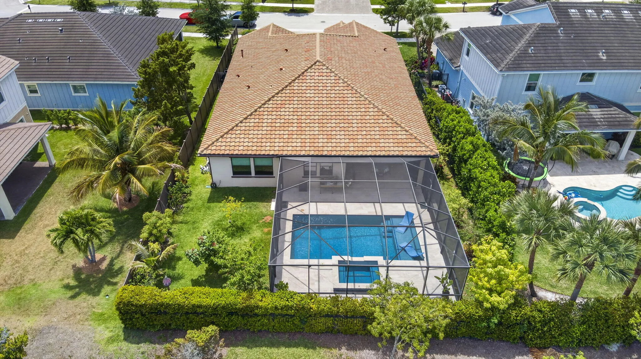 Private backyard