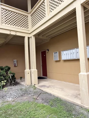 First floor unit located close to mailboxes.