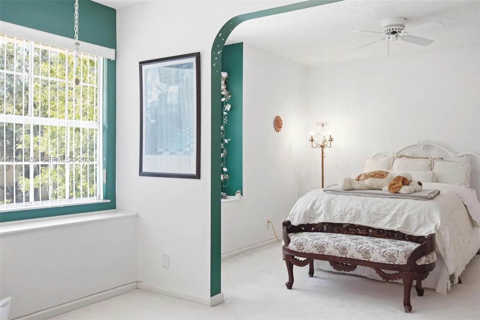 Wall was removed to create a sitting room, but can easily be put back.