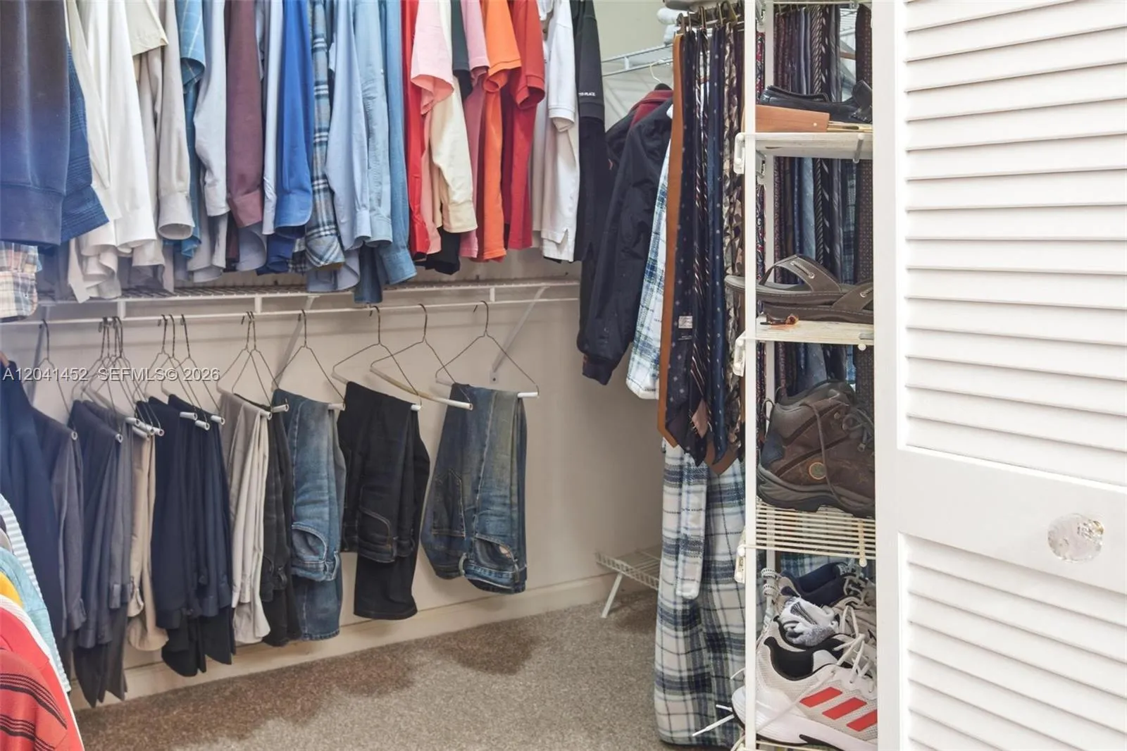 Two Walk in Closets in the Primary!