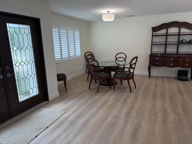 PGT Hurricane windows installed 2024, Dining area.