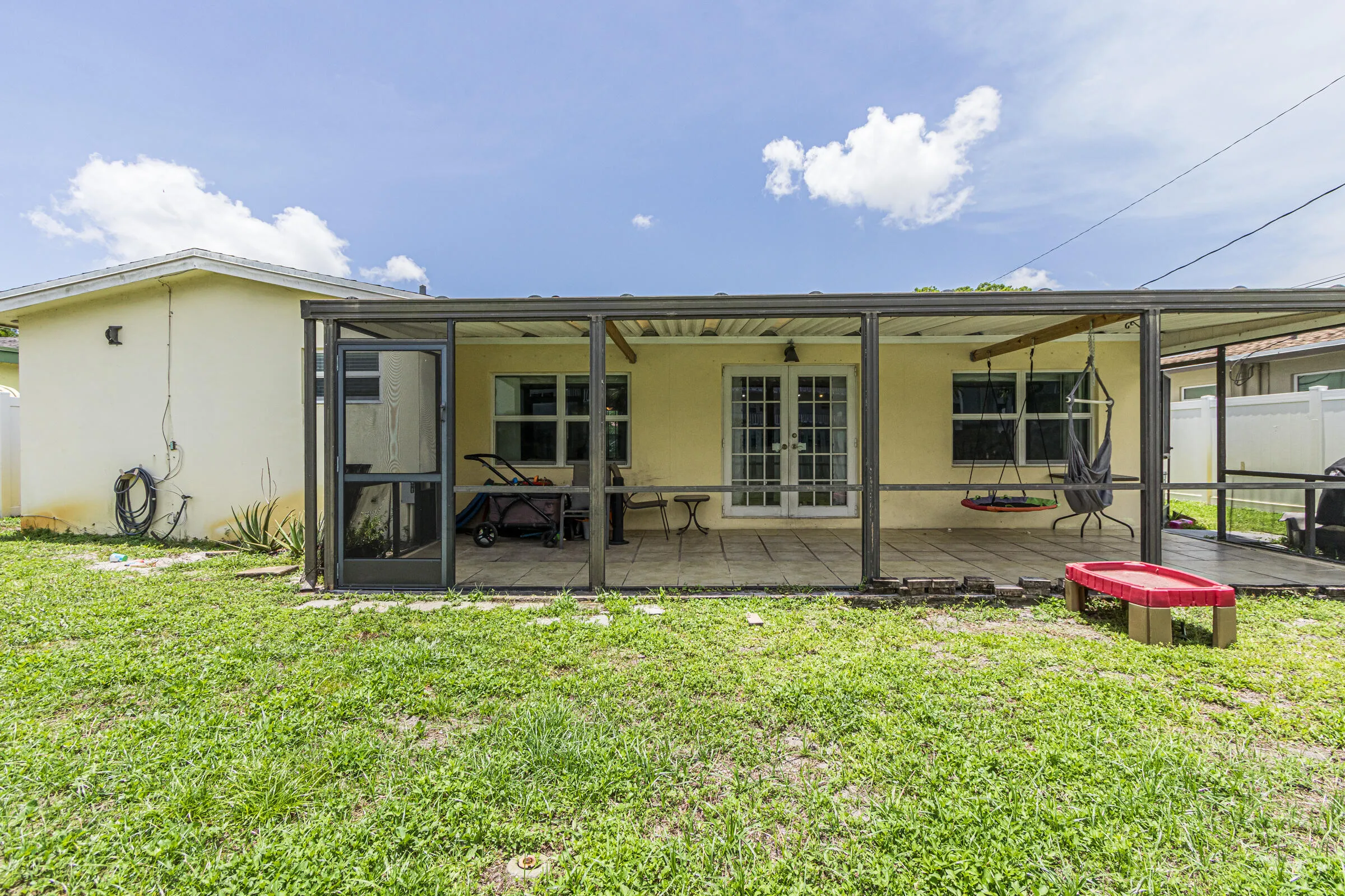 Plenty of covered patio space