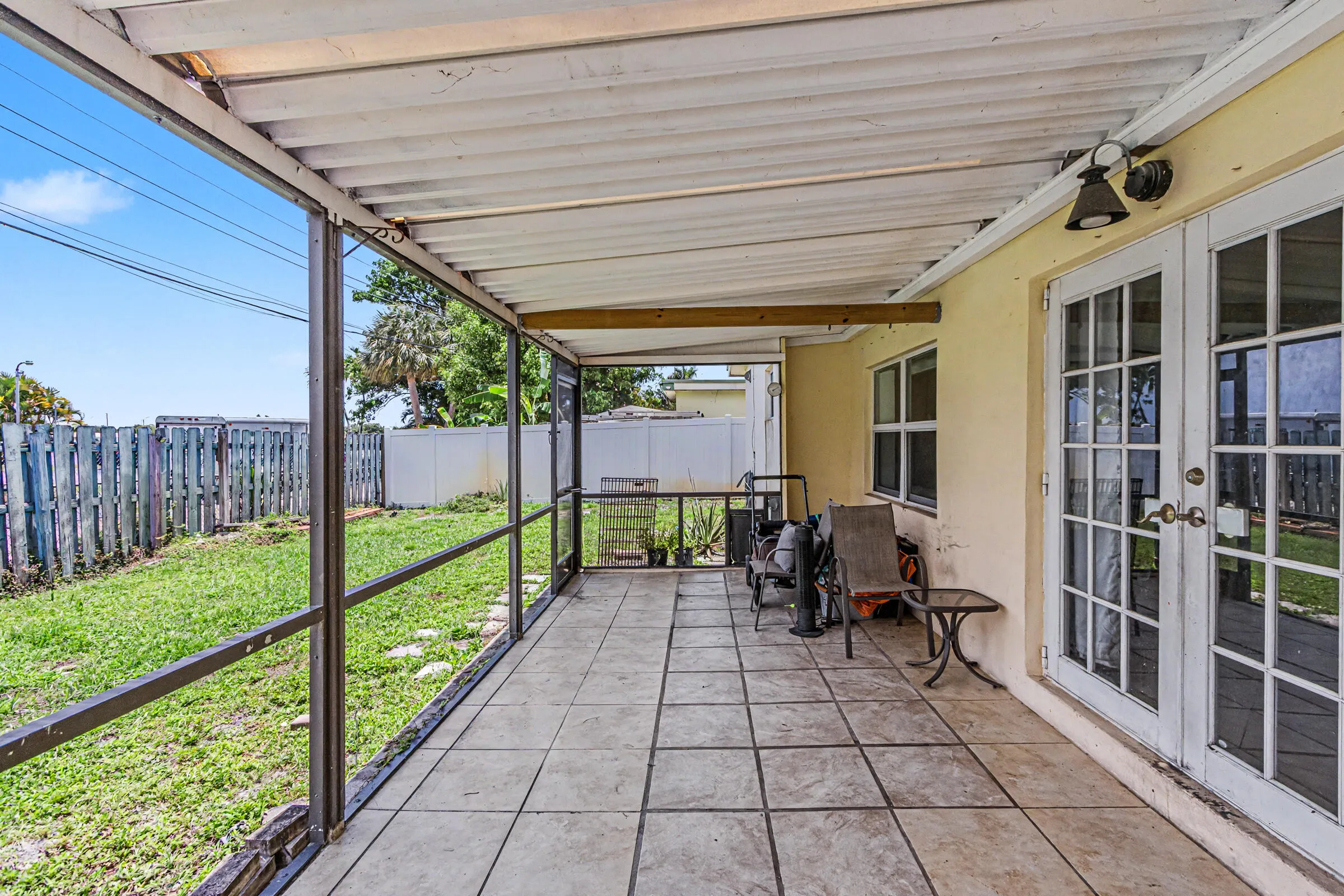 Covered Patio ready for screening