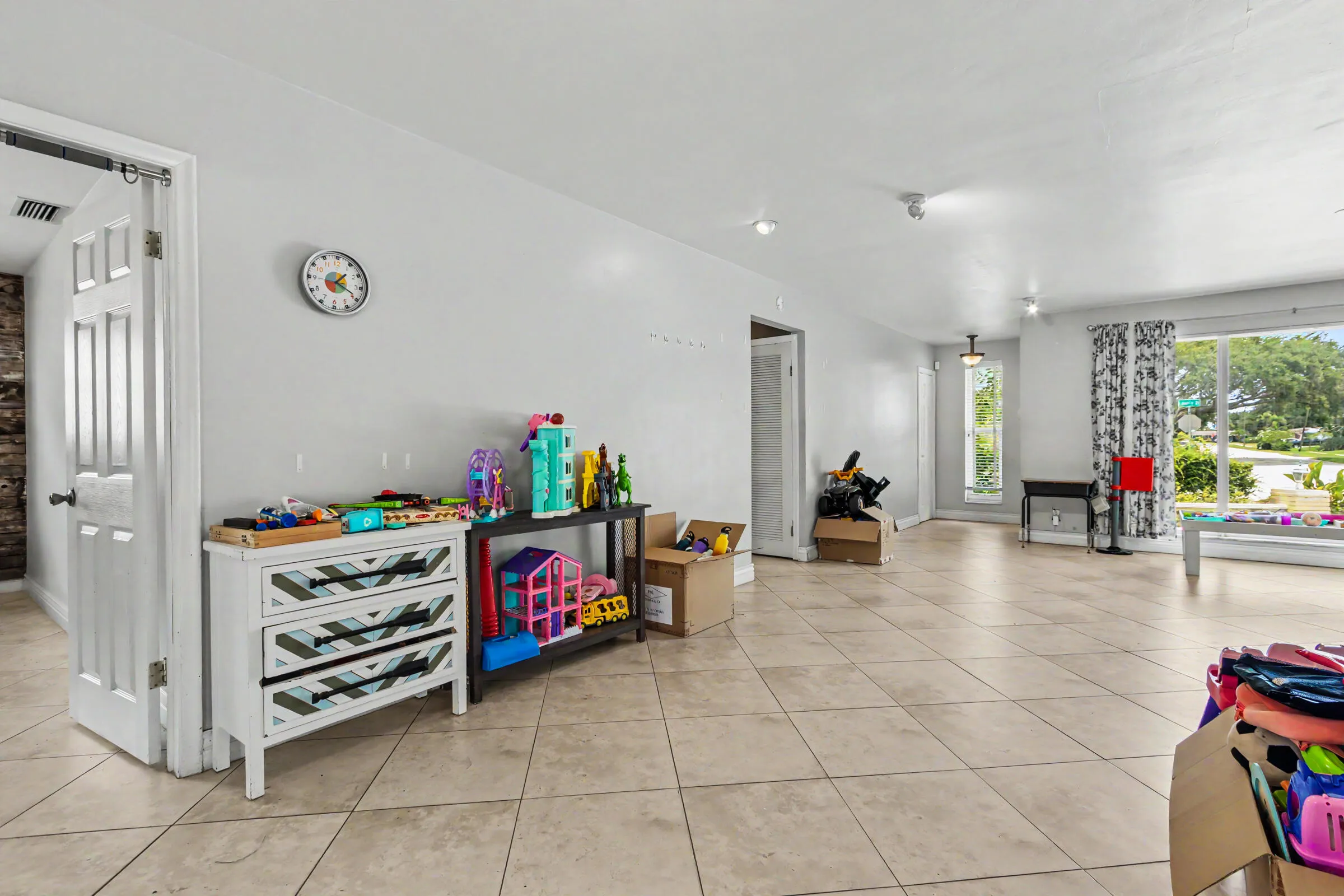 Dining space and front living space