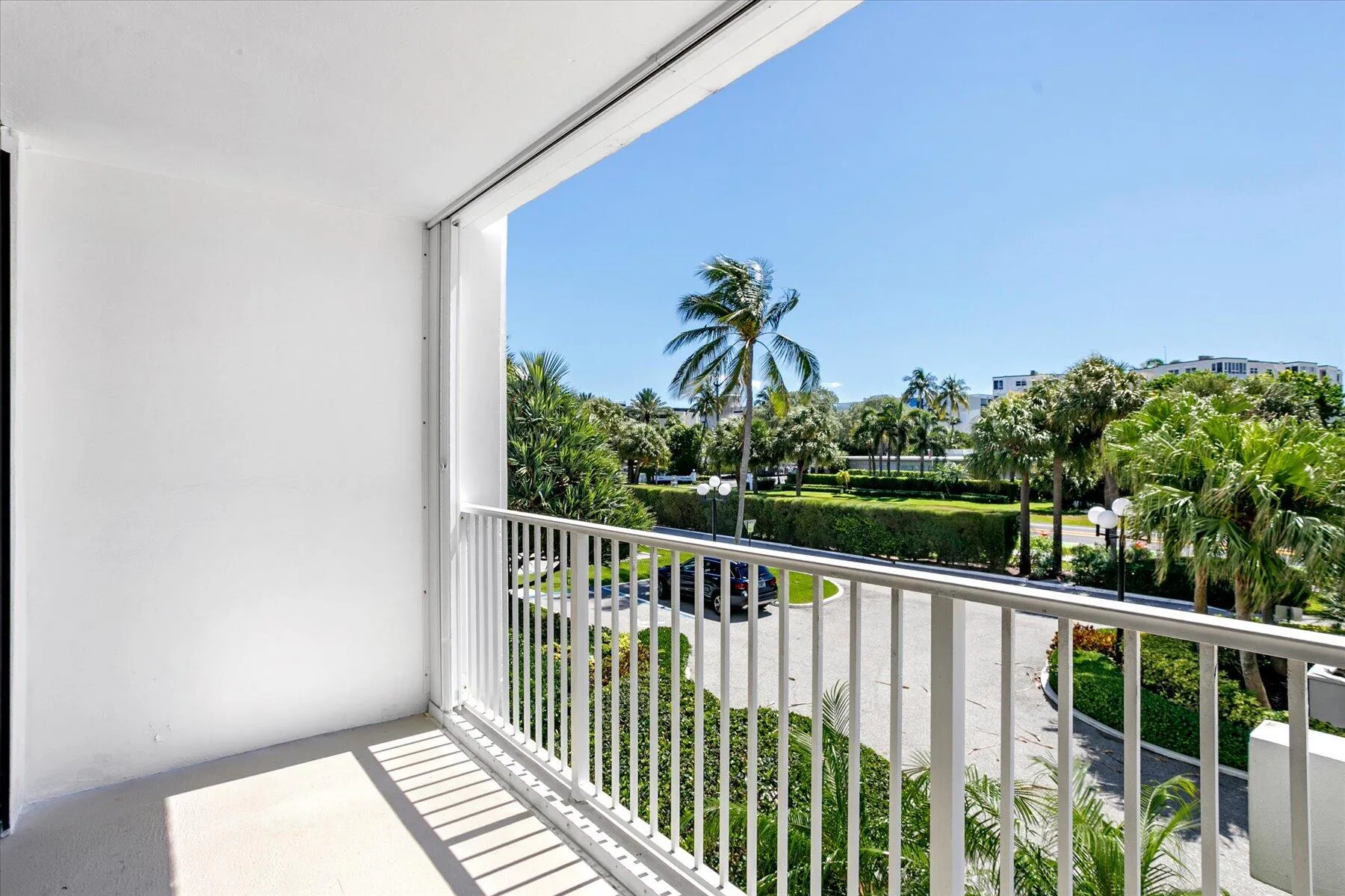 Balcony facing east